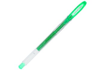 CANETA GEL SIGNO UNI BALL GLITTER VERDE UM-120SP