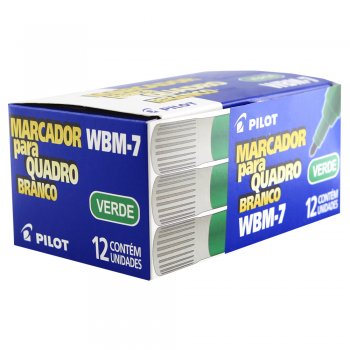 MARCADOR QUADRO BRANCO PILOT WBM-7 VERDE CX C/12