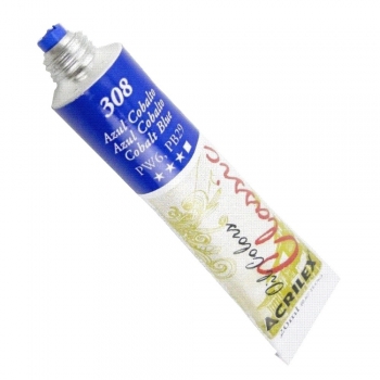 TINTA OLEO ACRILEX 20 ML 308  AZUL COBALTO