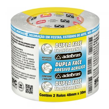 FITA DUPLA FACE ACRILICA ADELBRAS 48 X 30  C/ 2