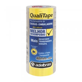FITA EMPAC. 48 X 45 TRANSPARENTE C/4 ADELBRAS