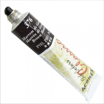 TINTA OLEO ACRILEX 20 ML 376 MARROM DE GARANZA