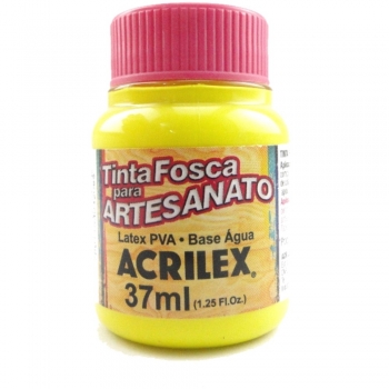 TINTA ACRILEX FOSCA P/ARTES. 37 ML 504-AM. LIMAO