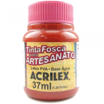 TINTA ACRILEX FOSCA P/ARTES. 37 ML 508-VERM ESCARL