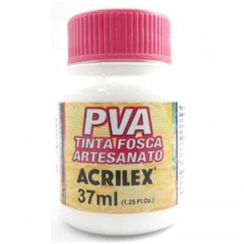 TINTA ACRILEX FOSCA P/ARTES. 37 ML 519-BRANCO