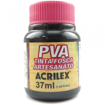 TINTA ACRILEX FOSCA P/ARTES. 37 ML 520-PRETO