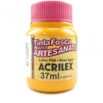 TINTA ACRILEX FOSCA P/ARTES. 37 ML 536 AMAR CADMIO