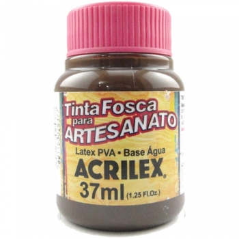 TINTA ACRILEX FOSCA P/ARTES. 37 ML 526 MARROM ESCU