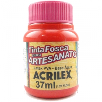 TINTA ACRILEX FOSCA P/ARTES. 37 ML 541 VERM. VIVO