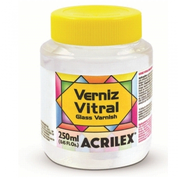 VERNIZ VITRAL ACRILEX 250 ML - 500 INCOLOR