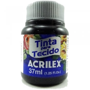 TINTA TECIDO FOSCA ACRILEX 37 ML 520 PRETO