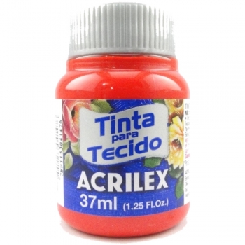 TINTA TECIDO FOSCA ACRILEX 37 ML 541 VERM.VIVO