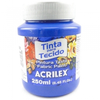 TINTA TECIDO FOSCA ACRILEX 250 ML 501 AZUL TURQUES