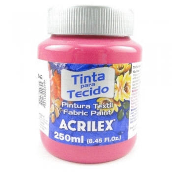 TINTA TECIDO FOSCA ACRILEX 250 ML 542 ROSA ESCURO