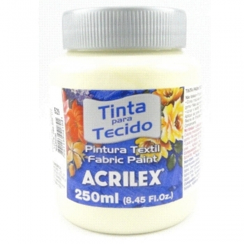 TINTA TECIDO FOSCA ACRILEX 250 ML 529 MARFIM