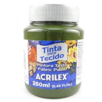 TINTA TECIDO FOSCA ACRILEX 250 ML 545 VERDE  OLIVA