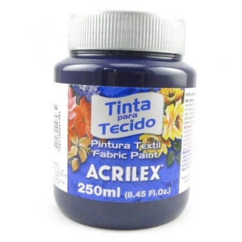 TINTA TECIDO FOSCA ACRILEX 250 ML 544 AZ. MARINHO