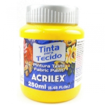 TINTA TECIDO FOSCA ACRILEX 250 ML 505 AM. OURO
