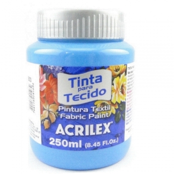 TINTA TECIDO FOSCA ACRILEX 250 ML 503 AZ.CELESTE