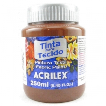 TINTA TECIDO FOSCA ACRILEX 250 ML 531 MARROM