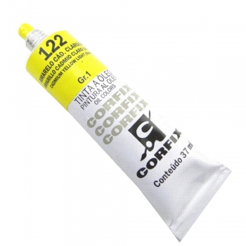TINTA OLEO CORFIX 37 ML 122 AMARELO CADMIO CLARO