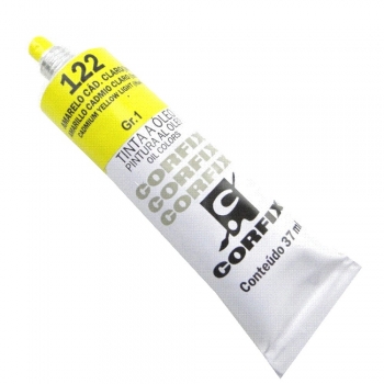 TINTA OLEO CORFIX 37 ML 122 AMARELO CADMIO CLARO