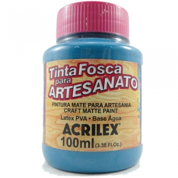 TINTA ACRILEX FOSCA P/ARTES.100 ML 823 AZUL PISCIN