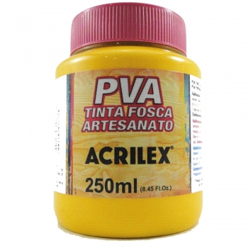 TINTA ACRILEX FOSCA P/ARTES.250 ML 505 AM.OURO