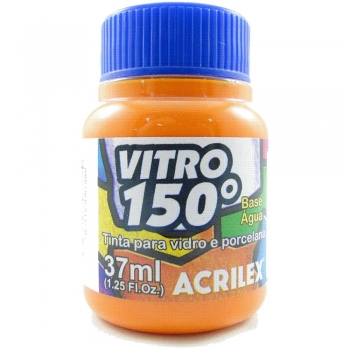 TINTA ACRILEX VITRO 150º 37 ML 517 LARANJA