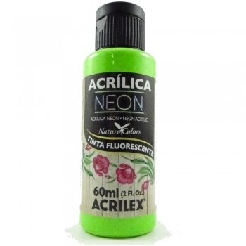 TINTA ACRILEX ACRIL. NEON 60 ML 101 VERDE