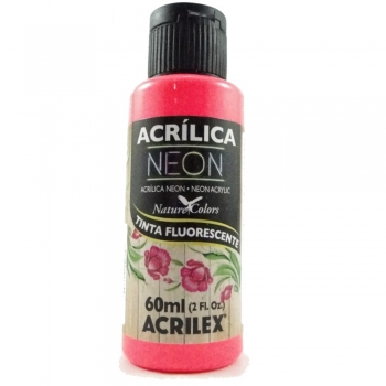 TINTA ACRILEX ACRIL. NEON 60 ML 103 VERMELHO